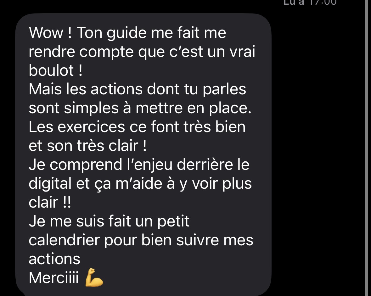 Avis client 1